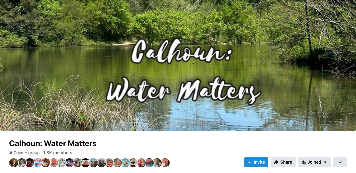 Who We Meet Along the Way: Calhoun: Water Matters